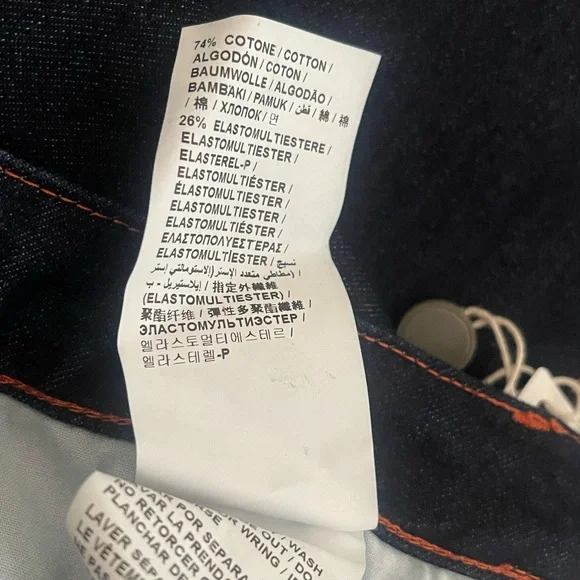 NWT LOVE MOSCHINO Mid-rise slim-leg dark denim jeans Size 26 - Picture 8 of 15